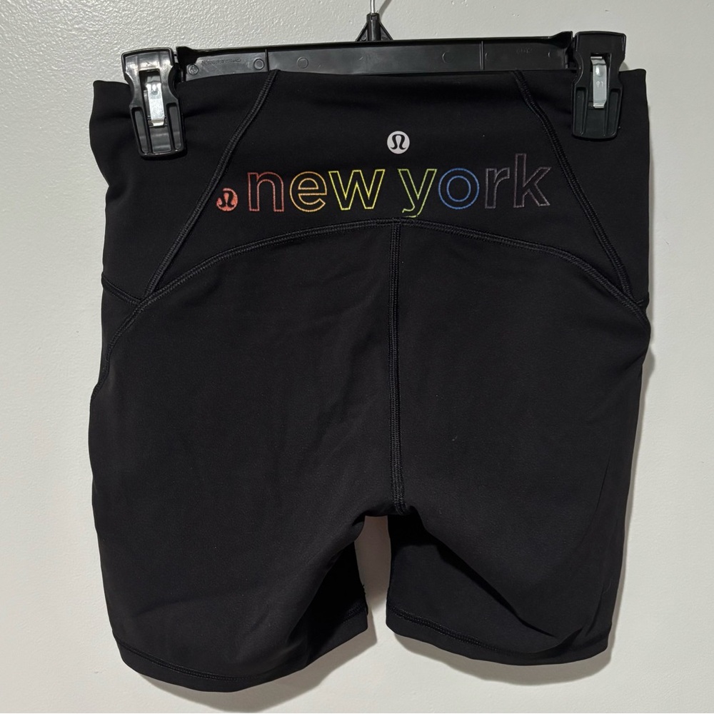 Lululemon Train Times Shorts 6” New York Rainbow Pride Size 6